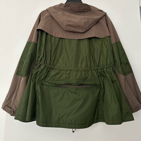 H&M STUDIO Two-Tone Hooded Anorak Parka Jacket - Picture 6 of 9